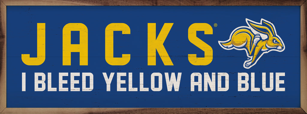 I Bleed South Dakota State 24x8 / Blue