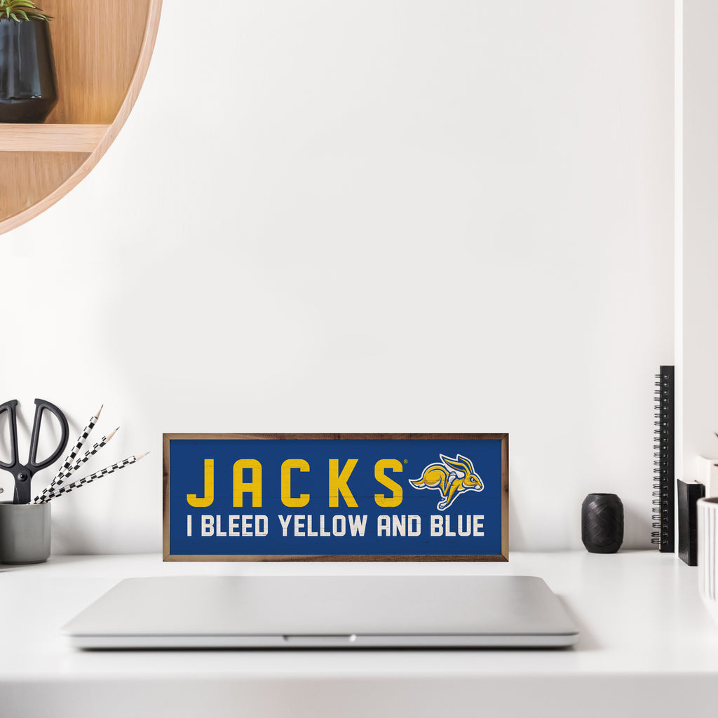 I Bleed South Dakota State 24x8 / Blue