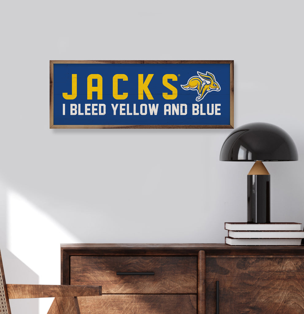 I Bleed South Dakota State 24x8 / Blue