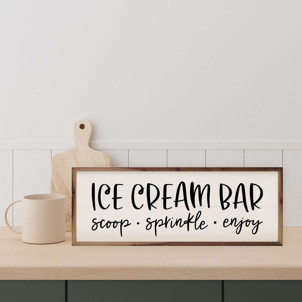 Ice Cream Bar White 24x8 / White