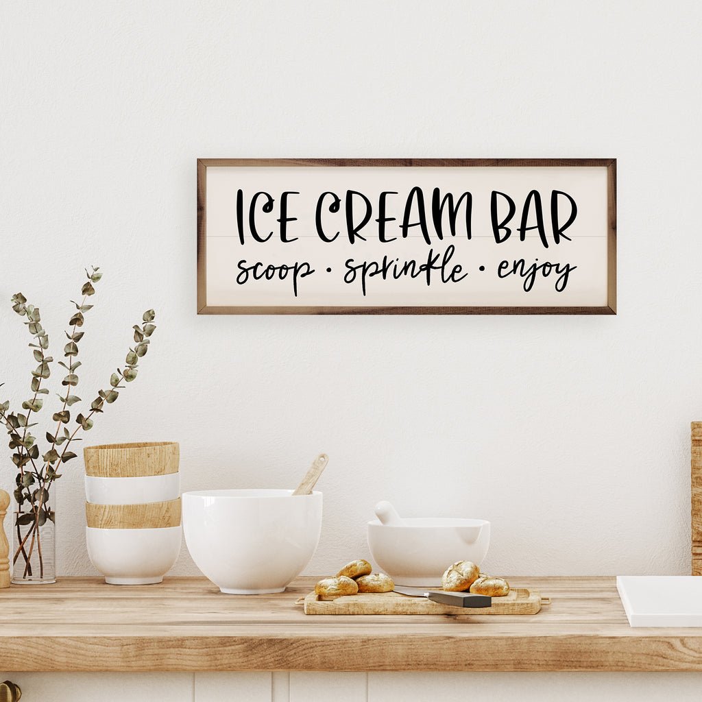 Ice Cream Bar White 24x8 / White
