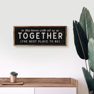 In This Home With All Of Us Black 24x8 / Black