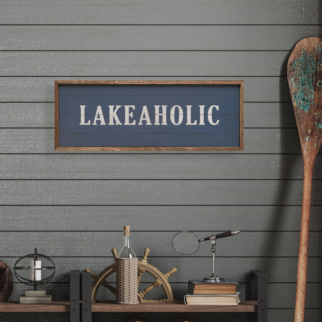 Lakeaholic Blue 24x8 / Blue