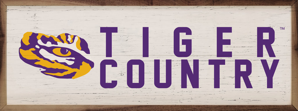 Logo Country LSU 24x8 / White