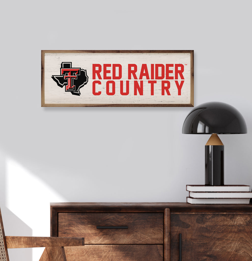 Logo Country Texas Tech 24x8 / White