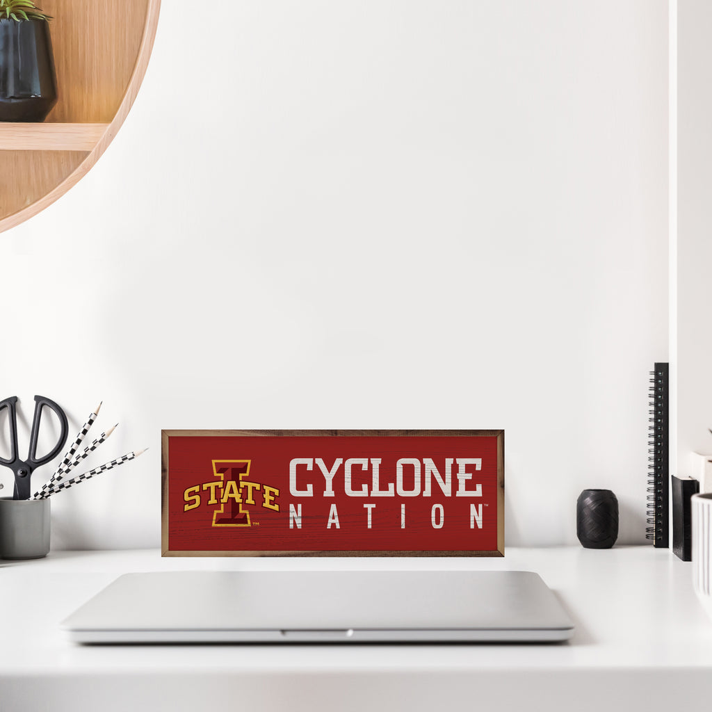 Logo Nation Iowa State 24x8 / Red