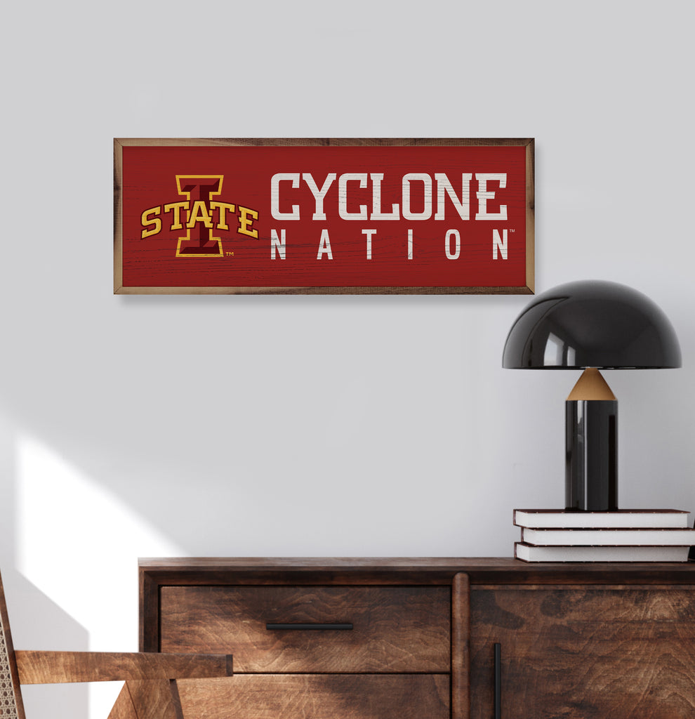 Logo Nation Iowa State 24x8 / Red
