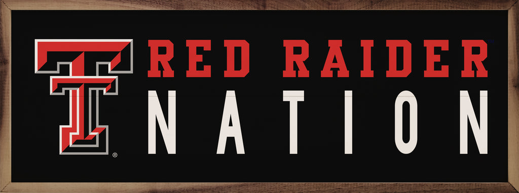 Logo Nation Texas Tech 24x8 / Black