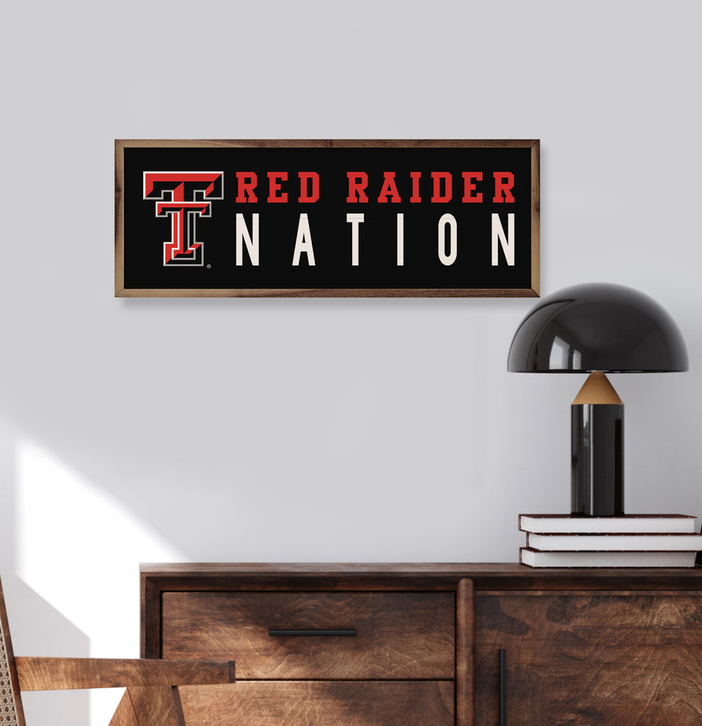Logo Nation Texas Tech 24x8 / Black