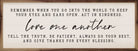 Love One Another White 24x8 / White