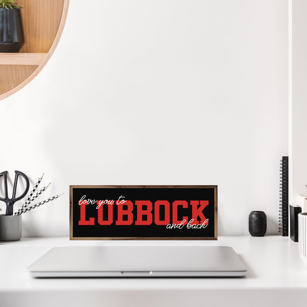 Love You To Texas Tech 24x8 / Black