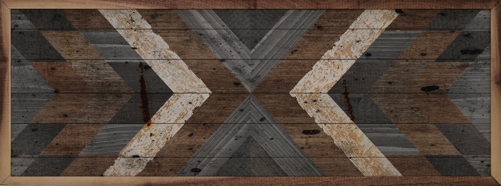 Pattern Rustic Gray Wood 24x8 / Multi-Color