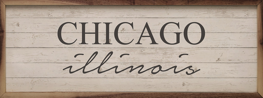 Personalized City And State Whitewash 24x8 / Whitewash