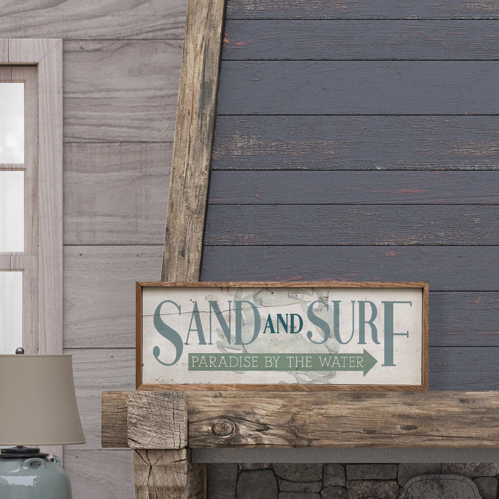 Sand And Surf Arrow Crab Whitewash 24x8 / Whitewash