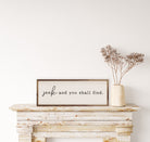 Seek And You Shall Find White 24x8 / White