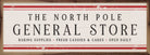 The North Pole General Store  Stripe White 24x8 / White