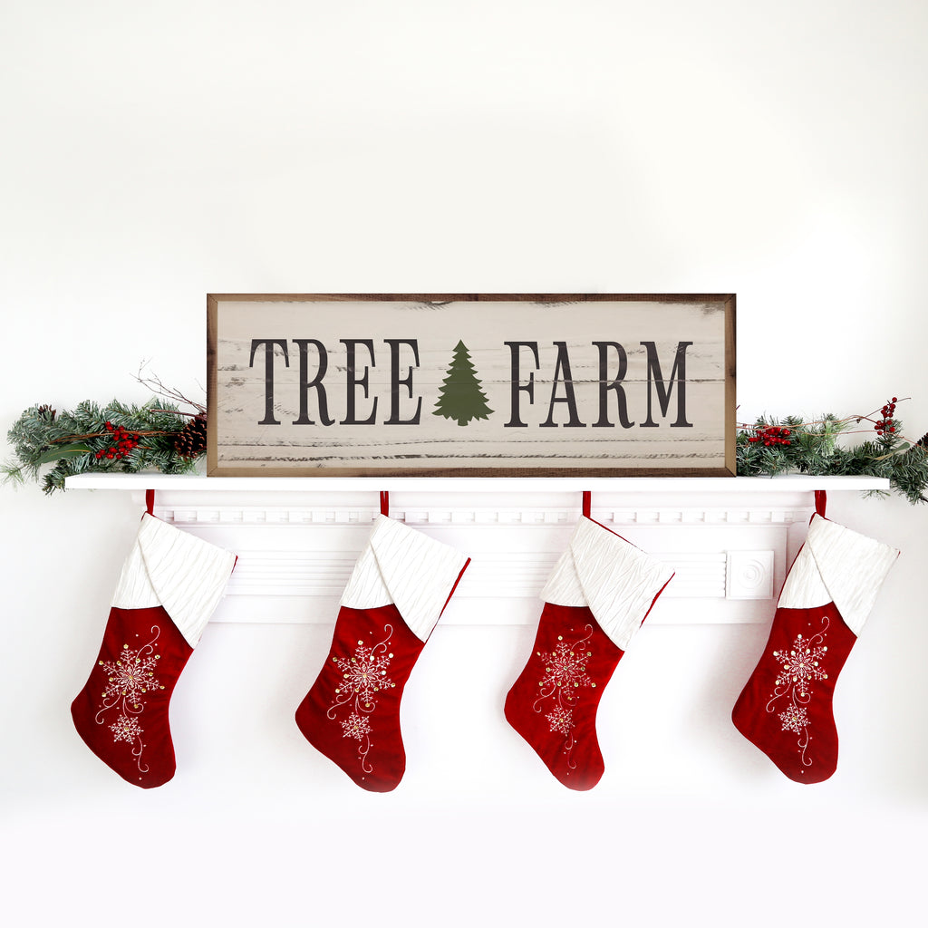 Tree Farm Whitewash 24x8 / Whitewash