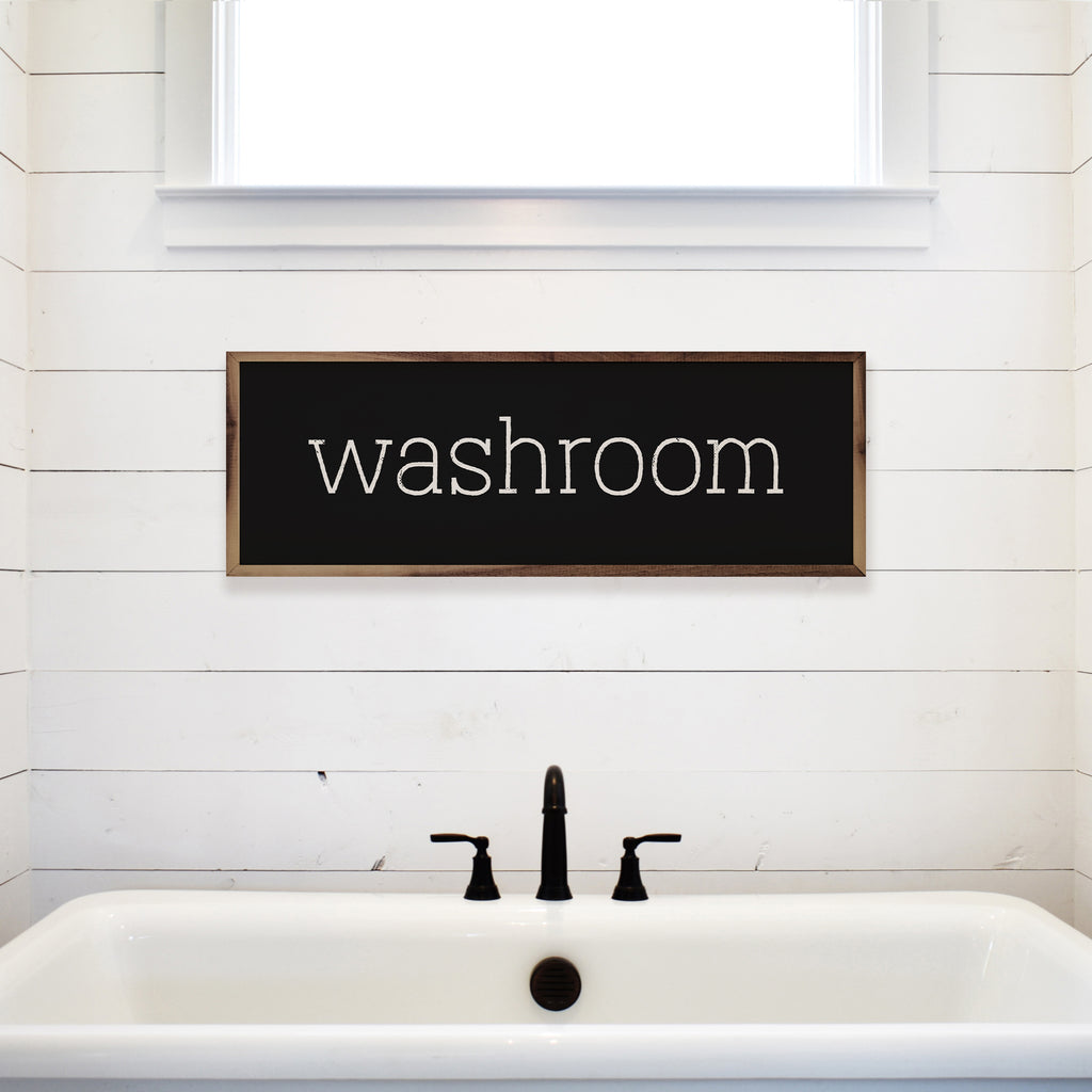 Washroom Black 24x8 / Black