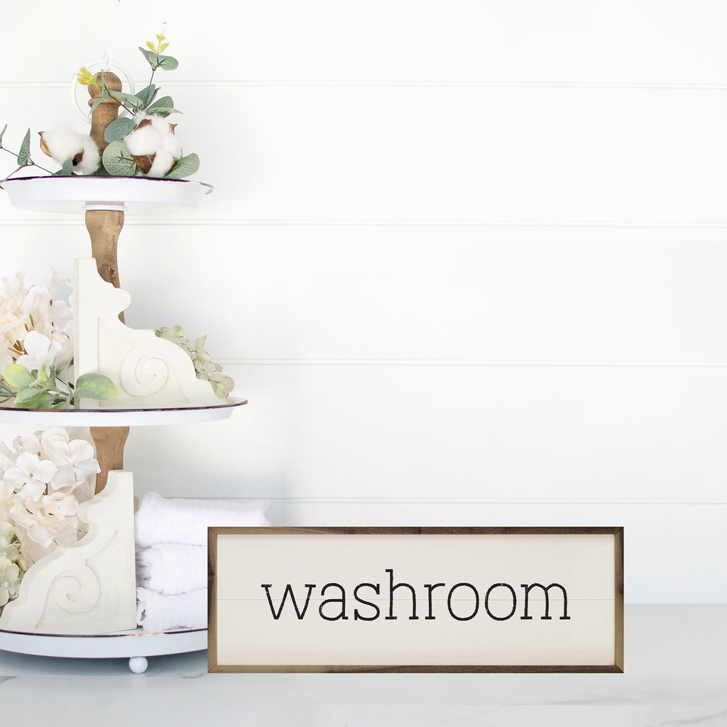 Washroom White 24x8 / White