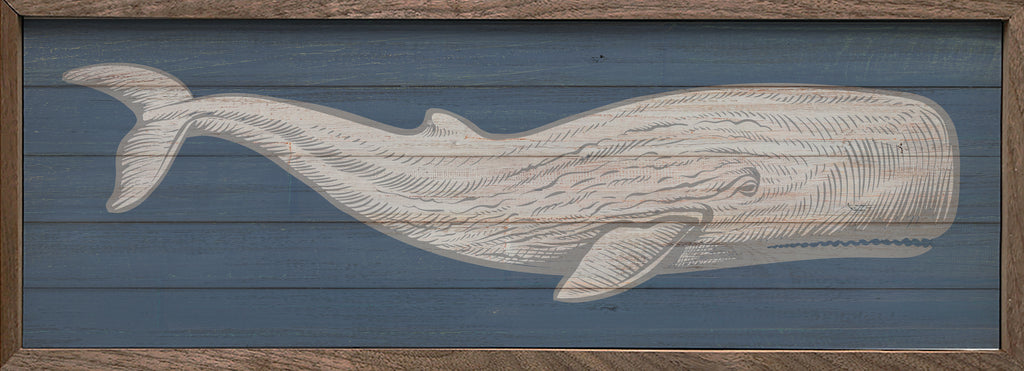 Whale Moby Dick 24x8 / White