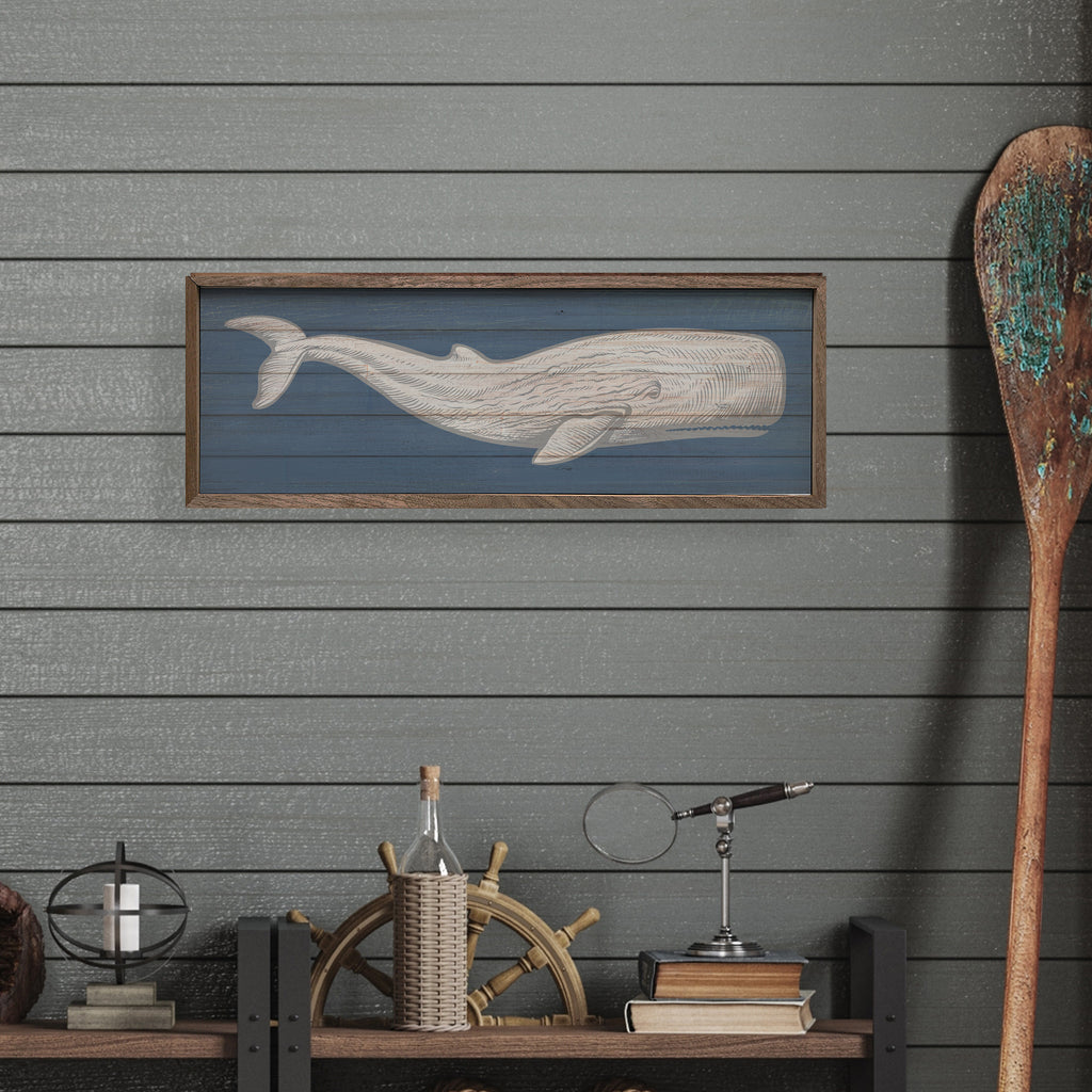 Whale Moby Dick 24x8 / White