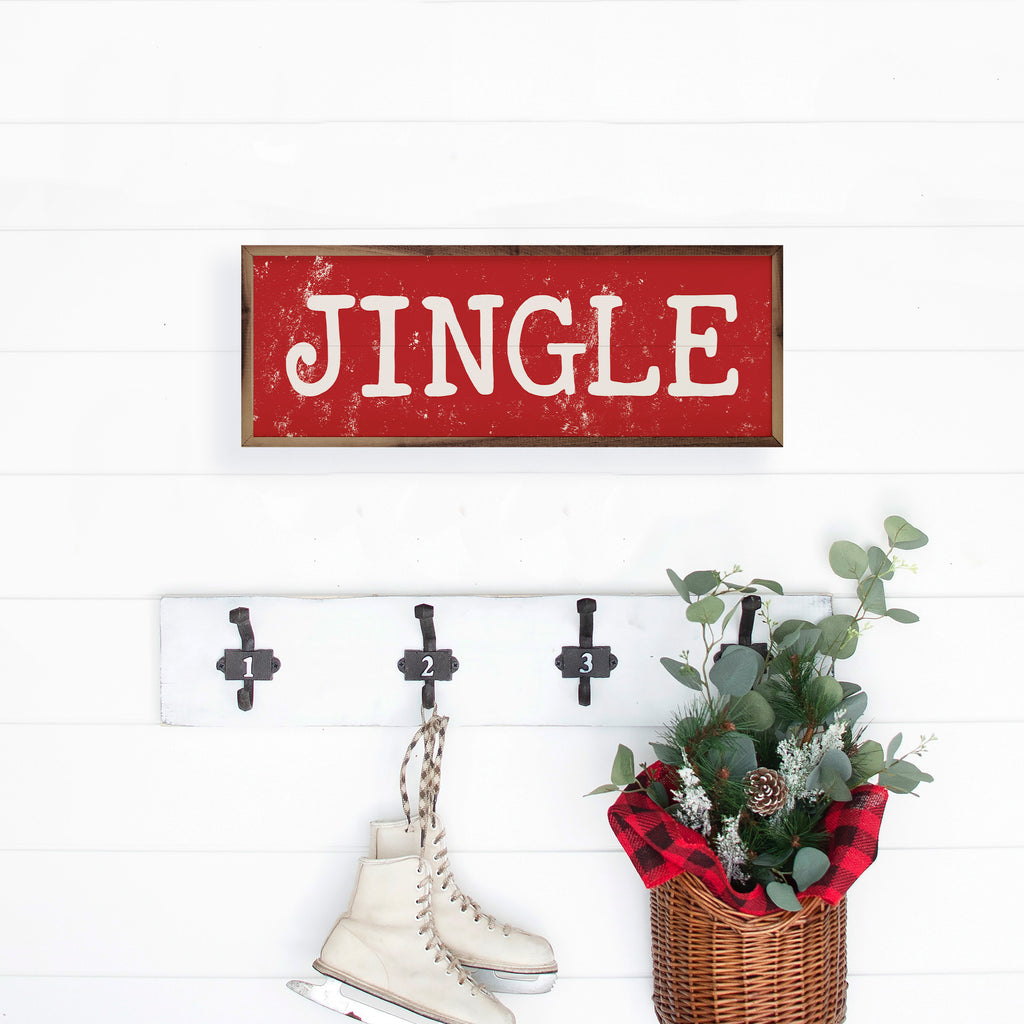 White Jingle Red 24x8 / Red