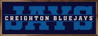 Word Cutout Creighton 24x8 / Black