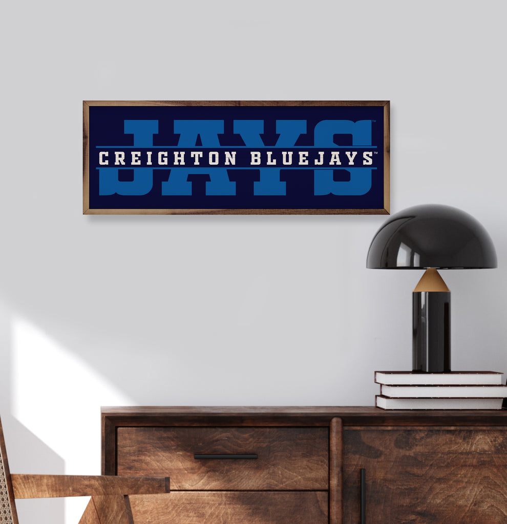 Word Cutout Creighton 24x8 / Black