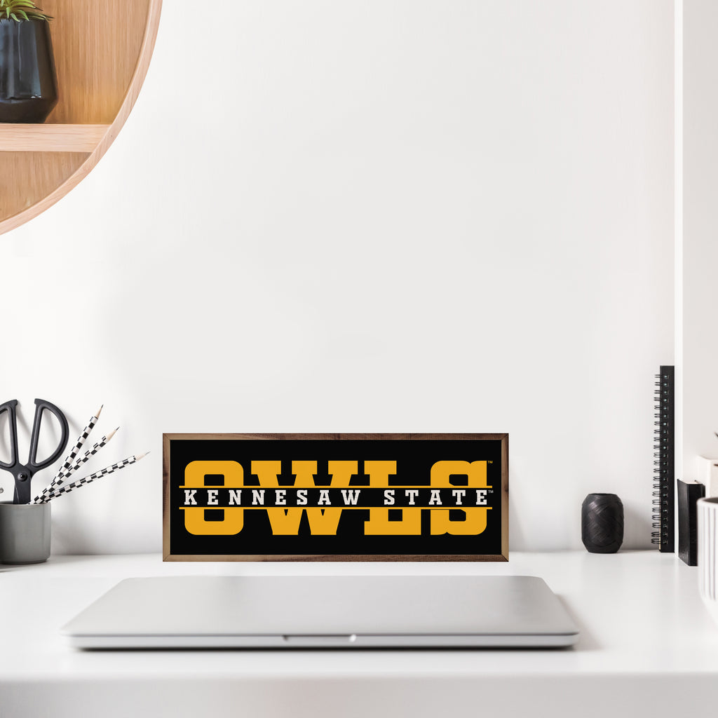 Word Cutout Kennesaw 8x24 / Black