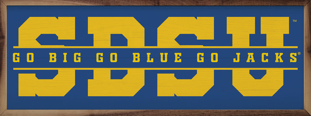 Word Cutout South Dakota State 24x8 / Blue