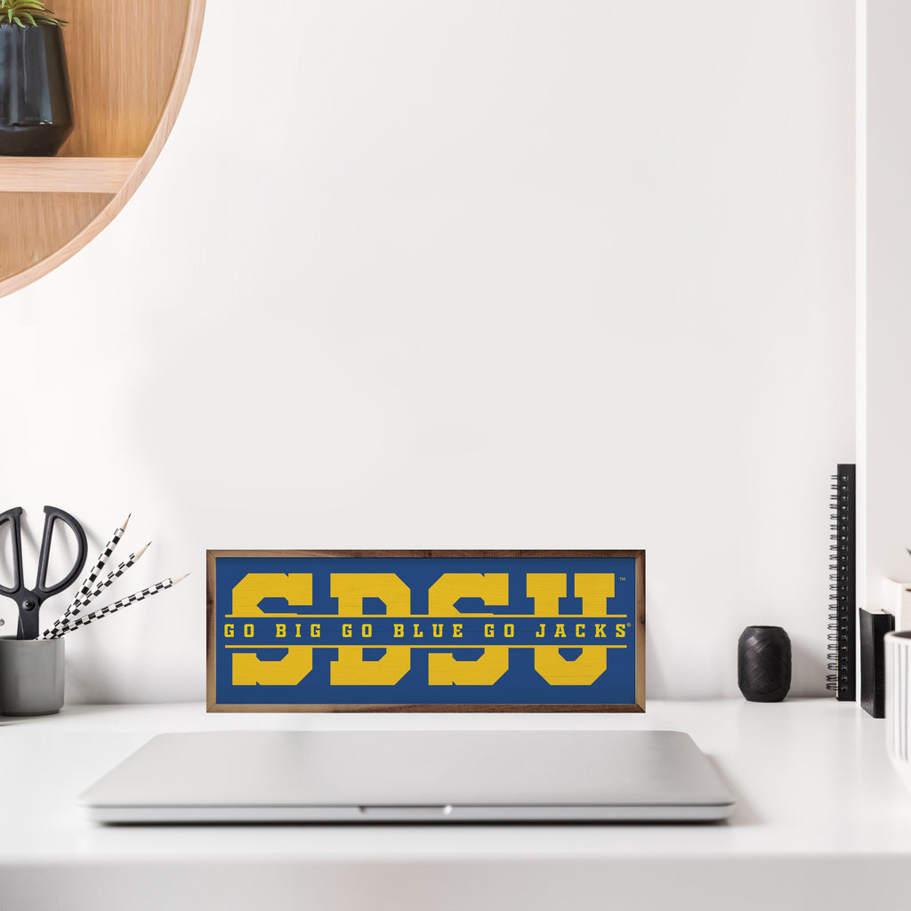 Word Cutout South Dakota State 24x8 / Blue