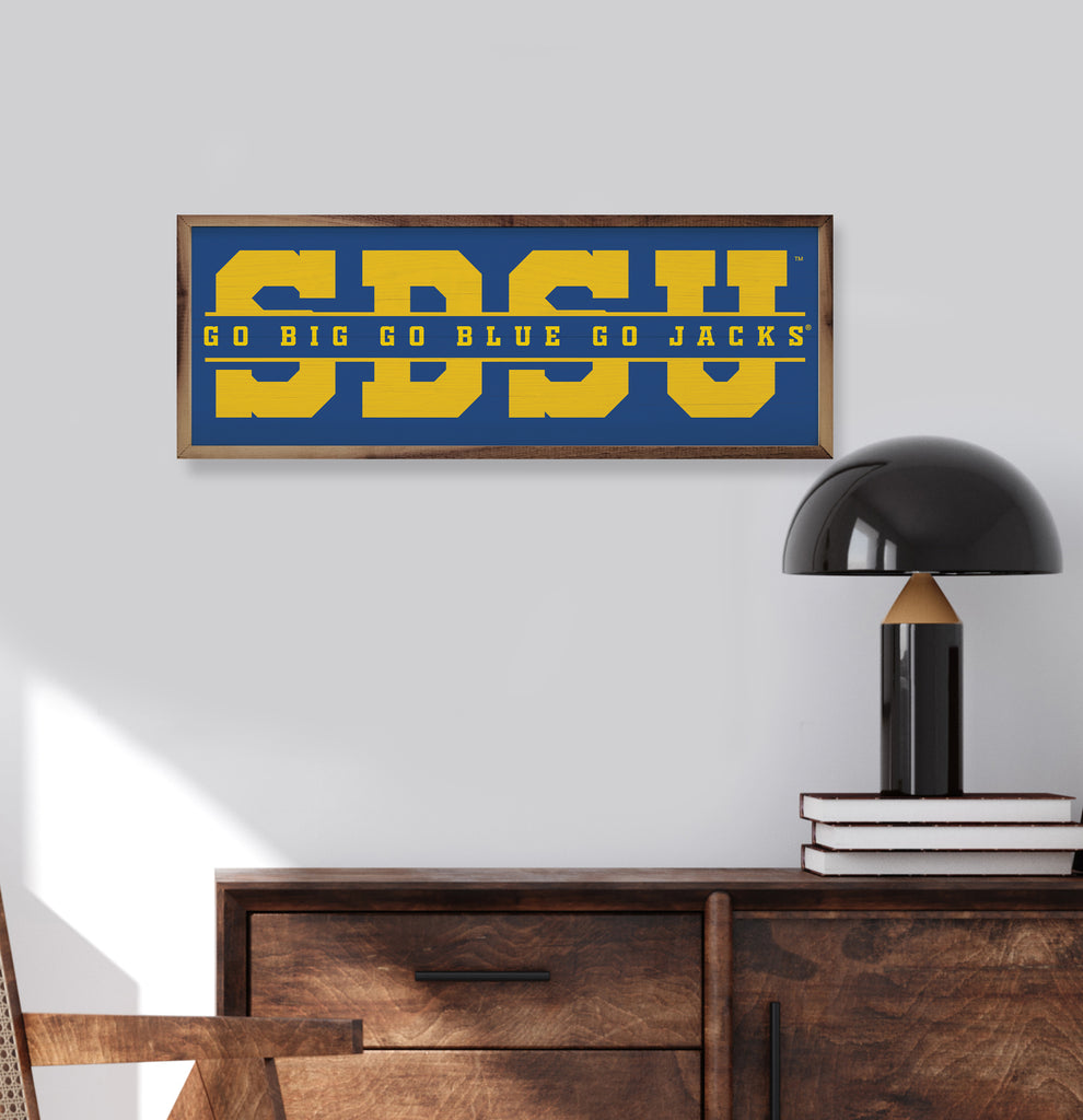 Word Cutout South Dakota State 24x8 / Blue