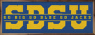 Word Cutout South Dakota State 24x8 / Blue