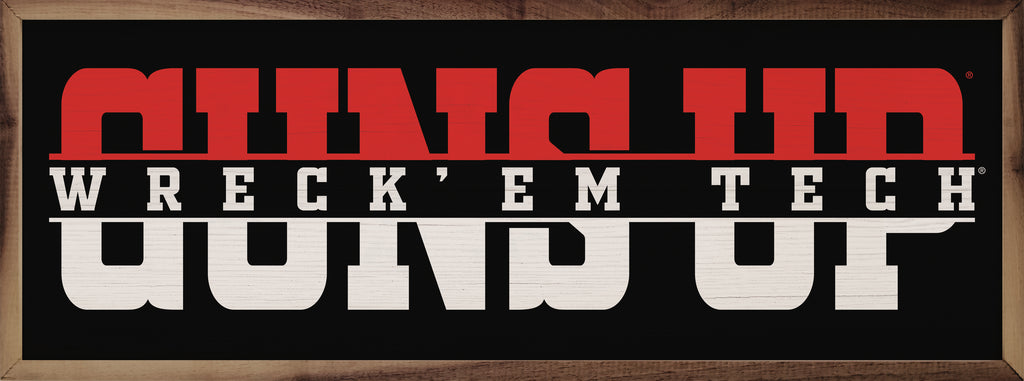 Word Cutout Texas Tech 24x8 / Black