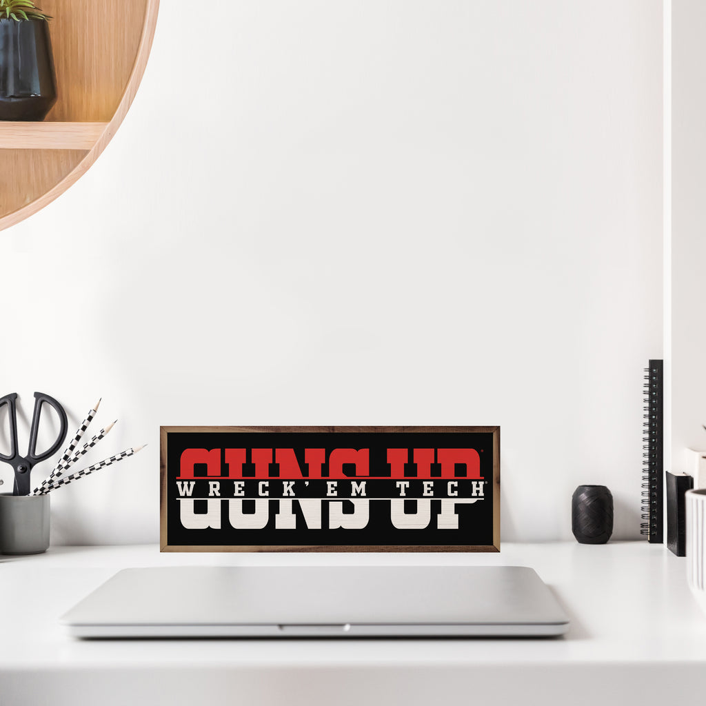 Word Cutout Texas Tech 24x8 / Black