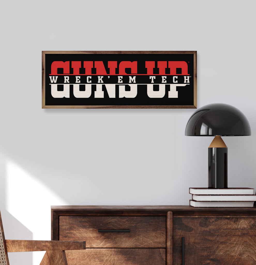 Word Cutout Texas Tech 24x8 / Black