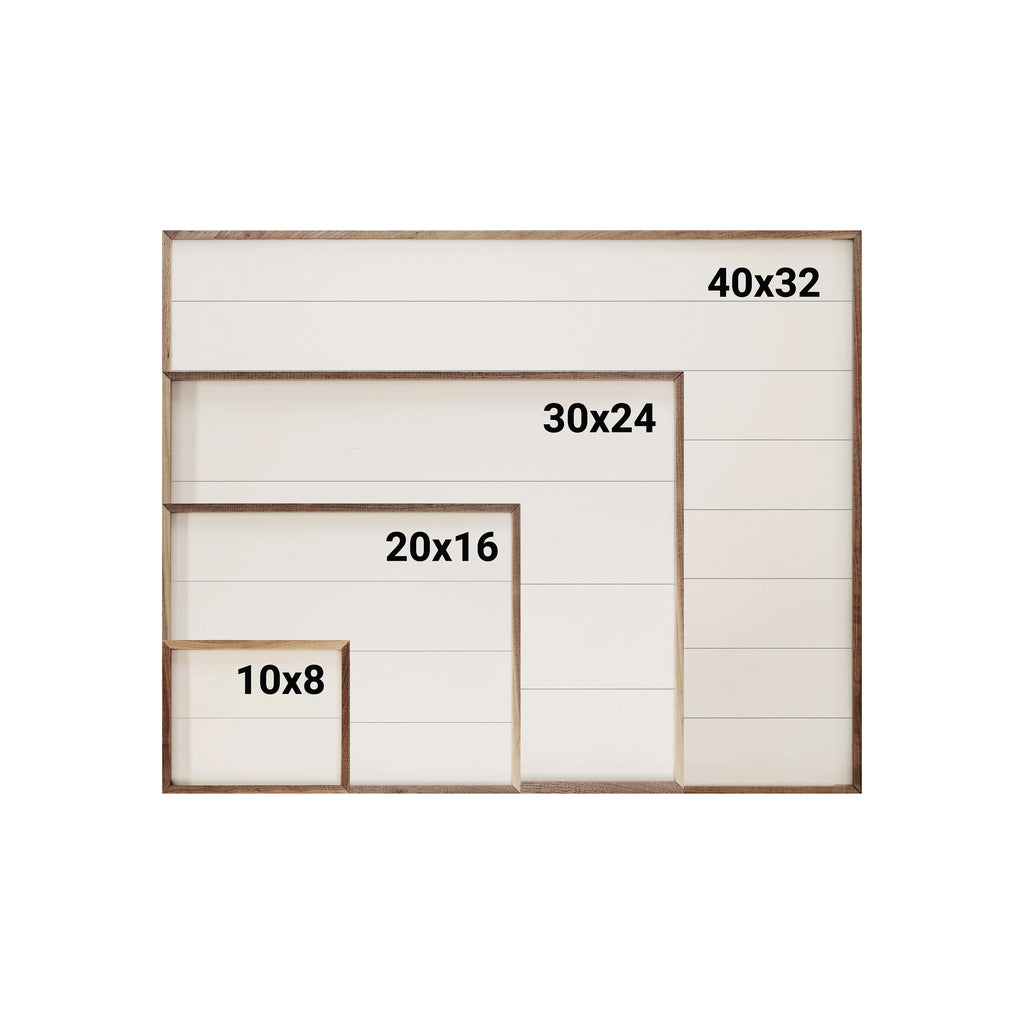 Forever Iowa 20x16 / White
