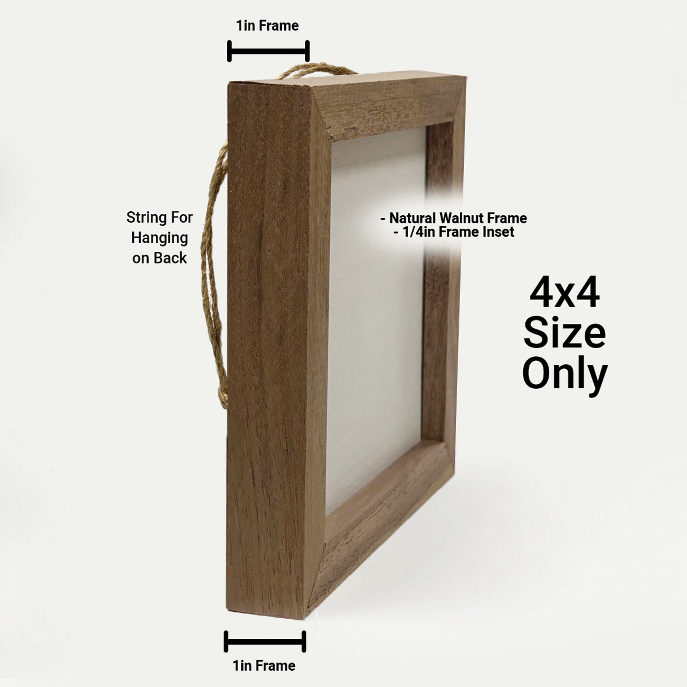 Vintage Stamp North Dakota 16x16 / White
