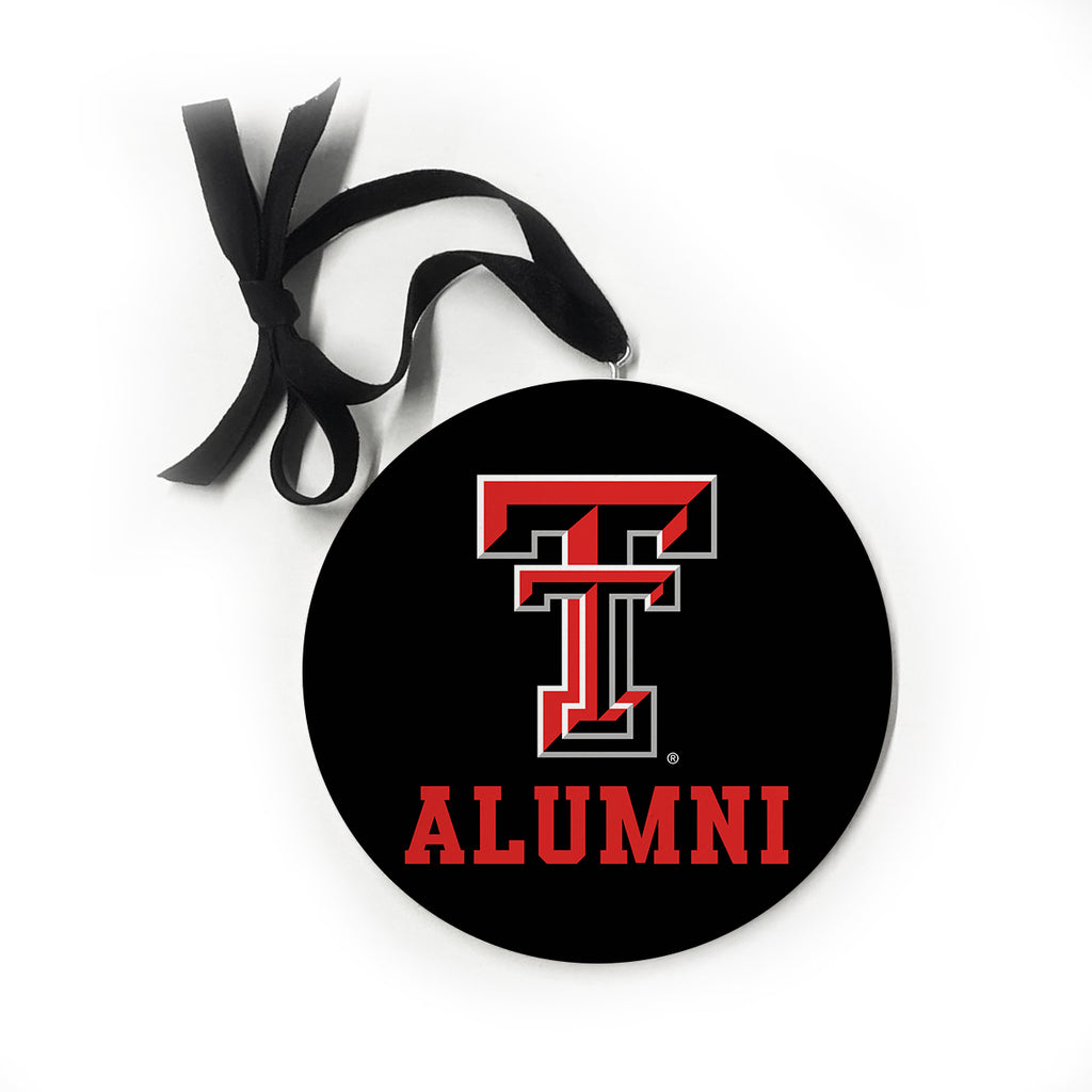 Alumni Texas Tech Ornament 5x5 / White
