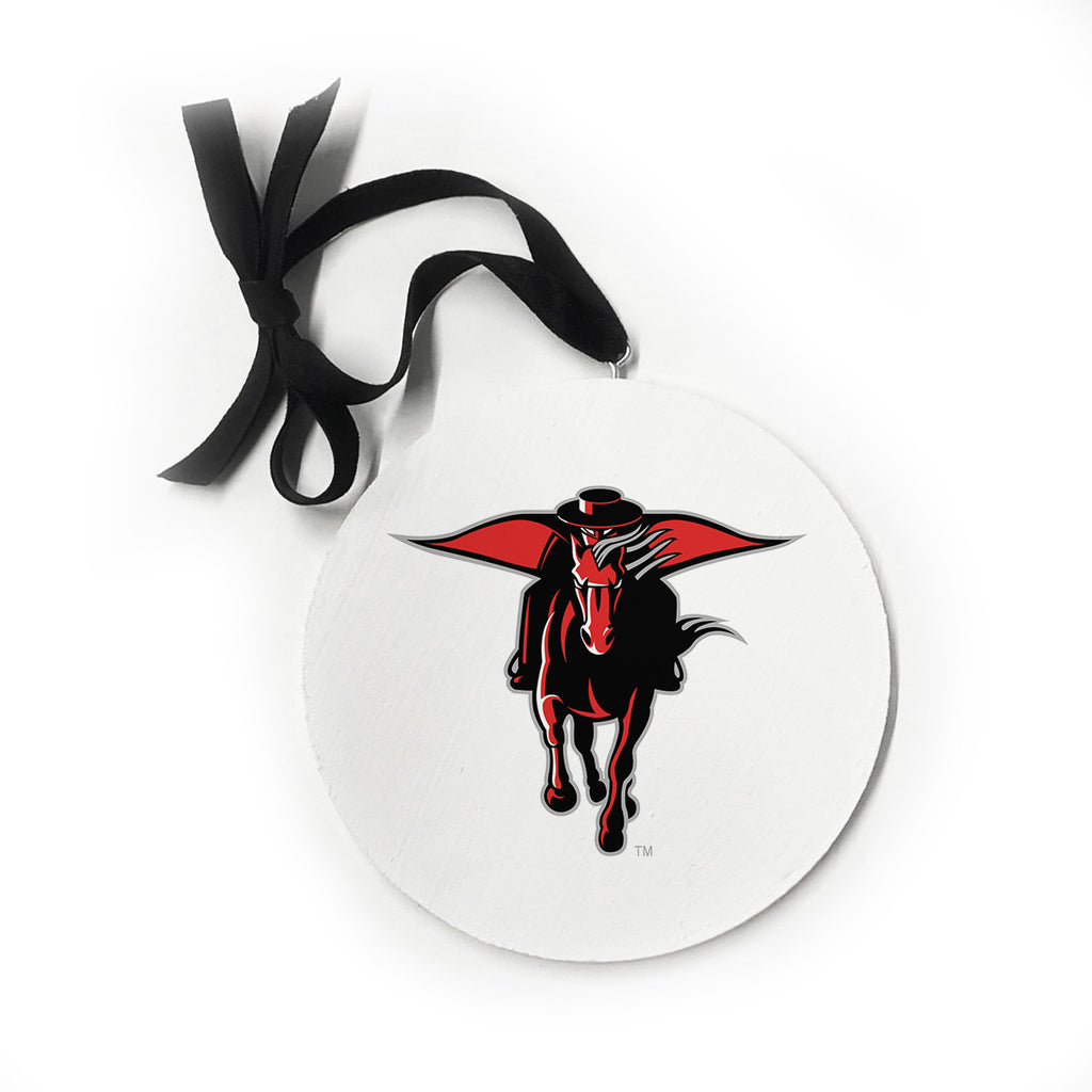 Bold Logo Texas Tech Ornament 5x5 / White