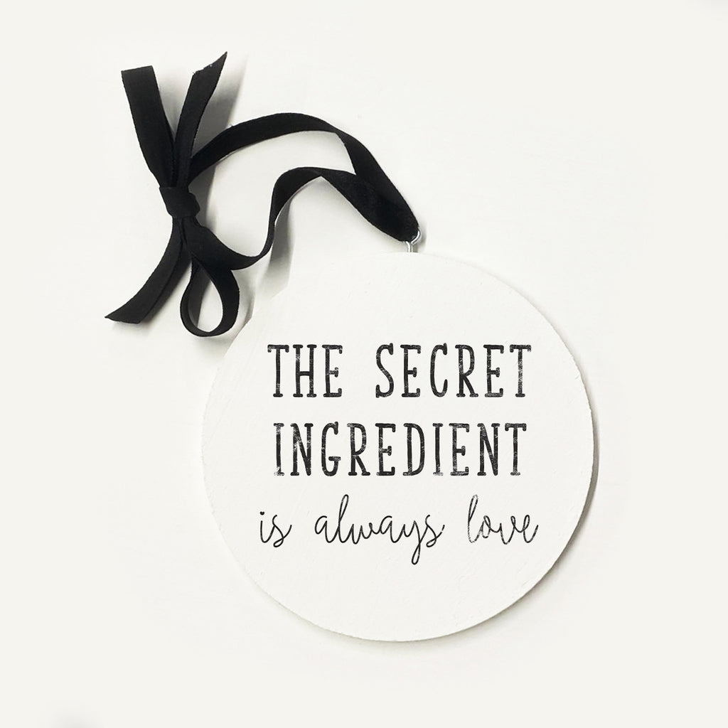 Secret Ingredient Love Ornament 5x5 / White