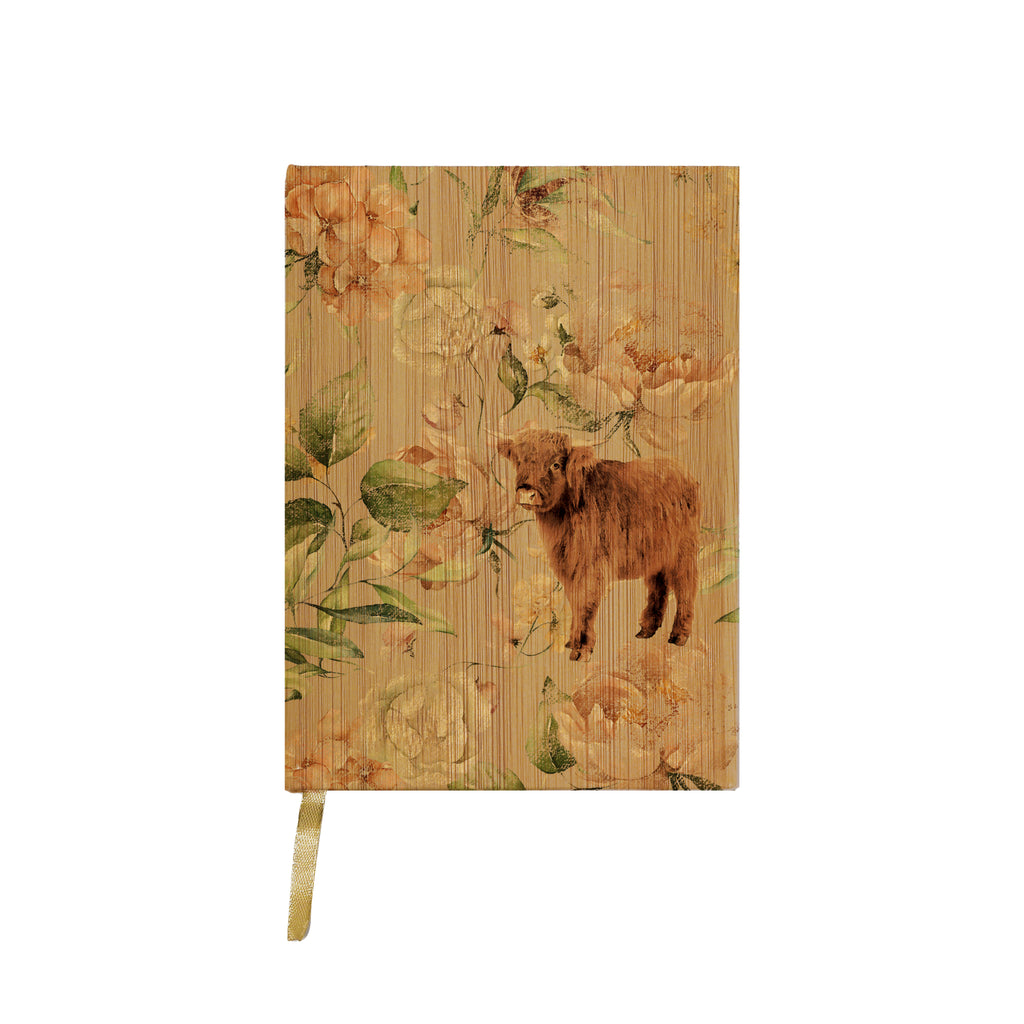 Cow Floral Journal 5x7 / Multi-Color