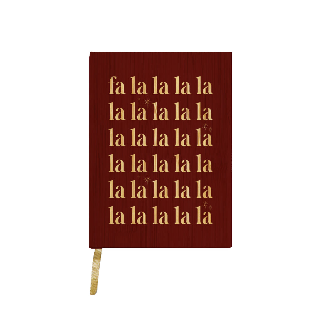 Fa La La La Stars Red Journal 5x7 / Multi-Color