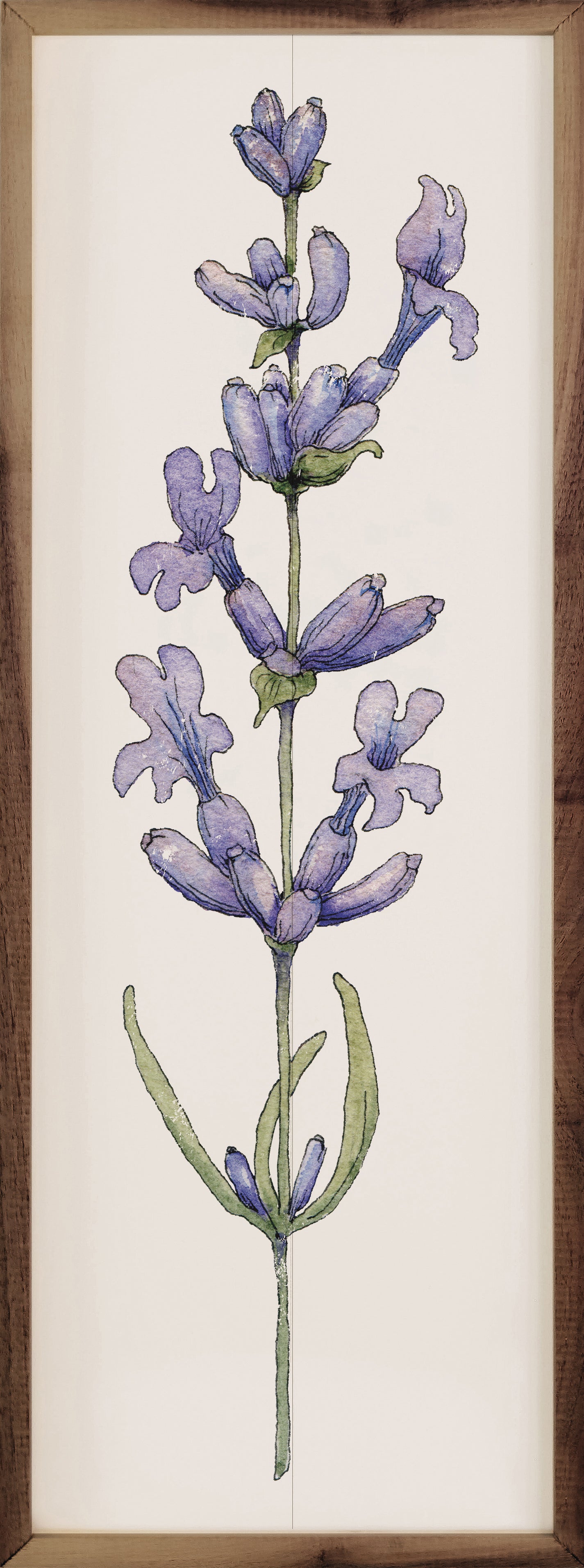 Lavender Stem 24x8 / White