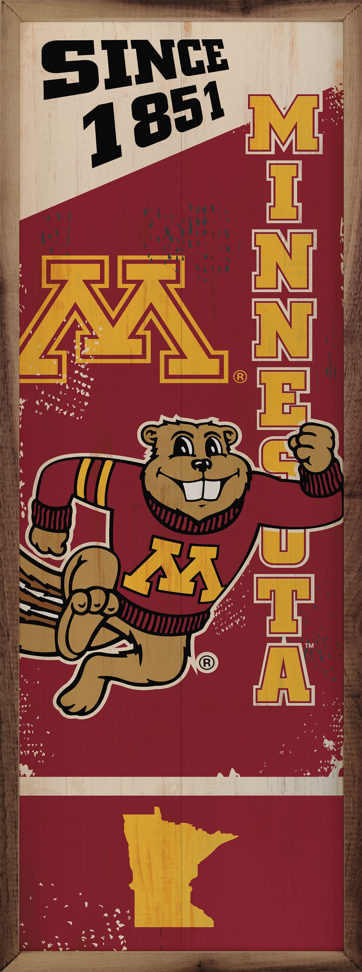 Minnesota Since 1851 8x24 / White