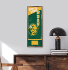 Vertical State Poster NDSU 8x24 / Green