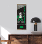 Vertical State Poster North Dakota 8x24 / Black