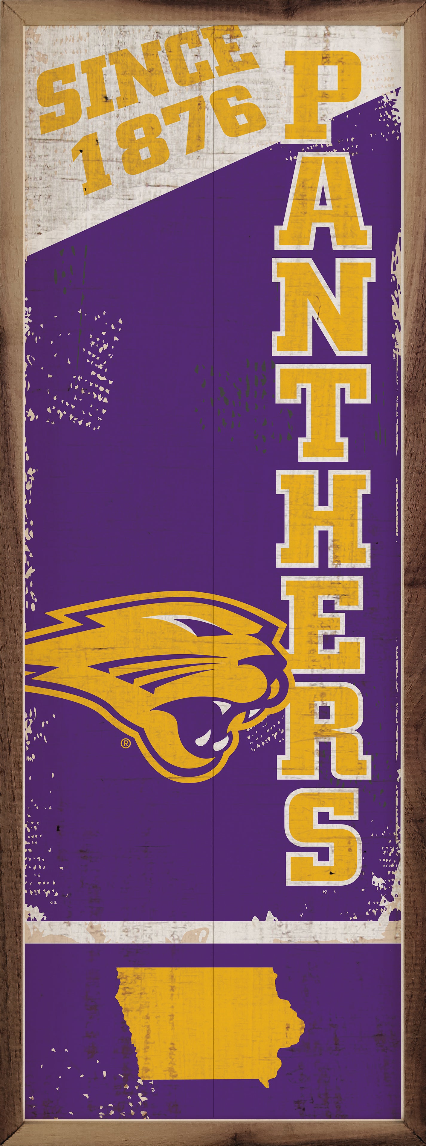 Vertical State Poster UNI 8x24 / Purple