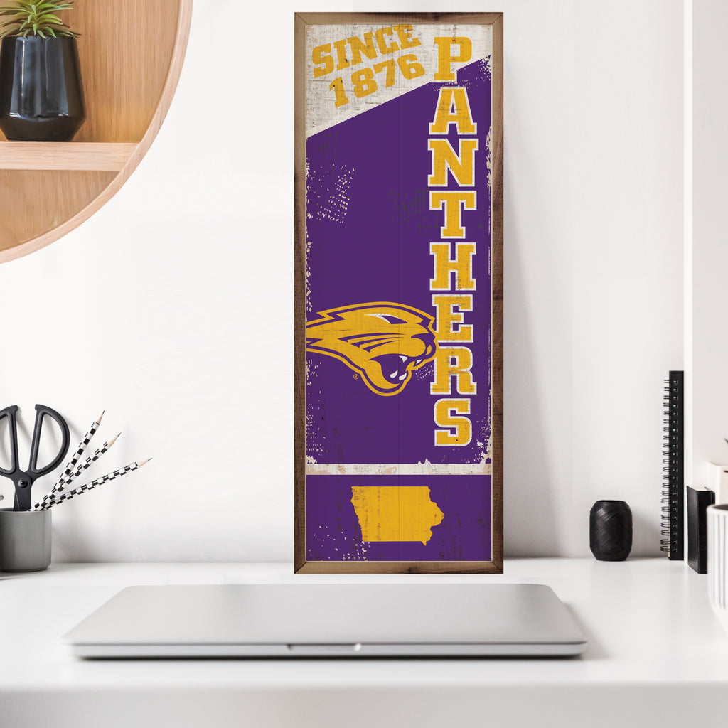 Vertical State Poster UNI 8x24 / Purple
