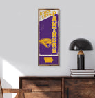 Vertical State Poster UNI 8x24 / Purple